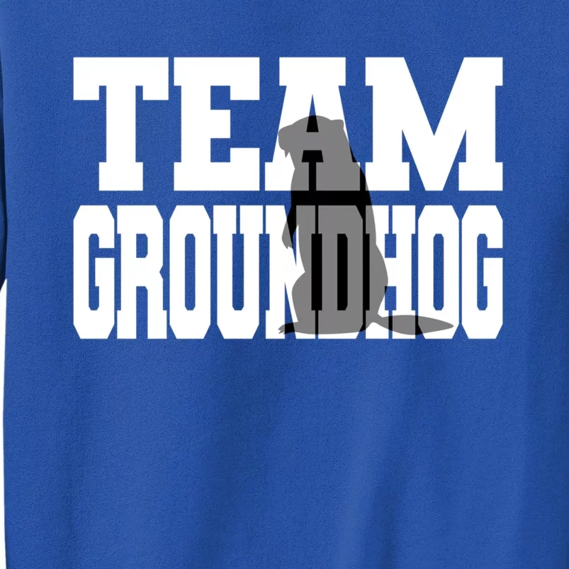 Team Groundhog Gift Fun Matching Groundhog Day Design Gift Sweatshirt