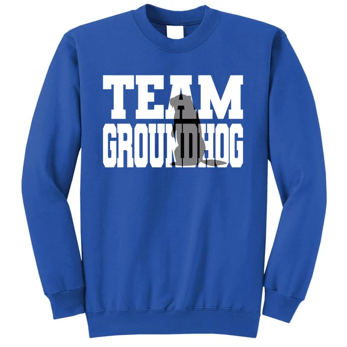 Team Groundhog Gift Fun Matching Groundhog Day Design Gift Sweatshirt