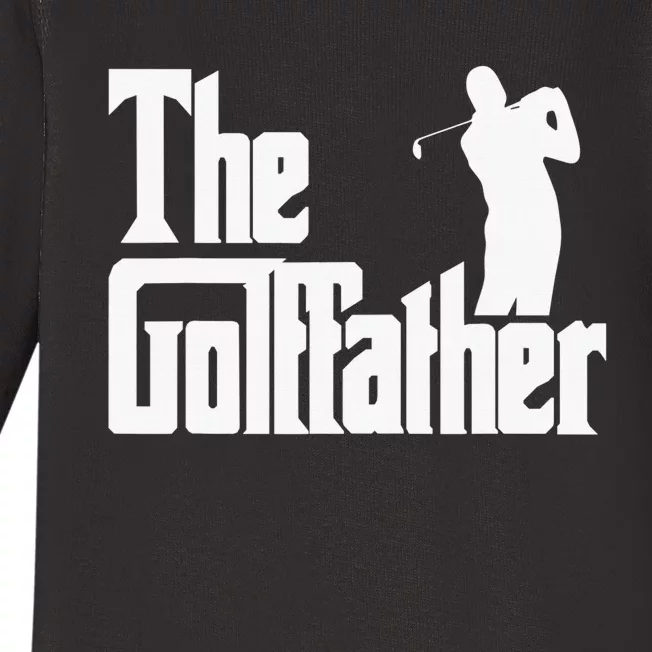 The Golffather Golf Father Funny Golfing Fathers Day Baby Long Sleeve Bodysuit