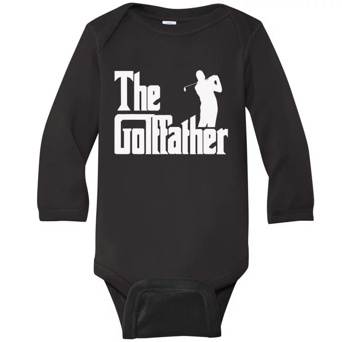 The Golffather Golf Father Funny Golfing Fathers Day Baby Long Sleeve Bodysuit