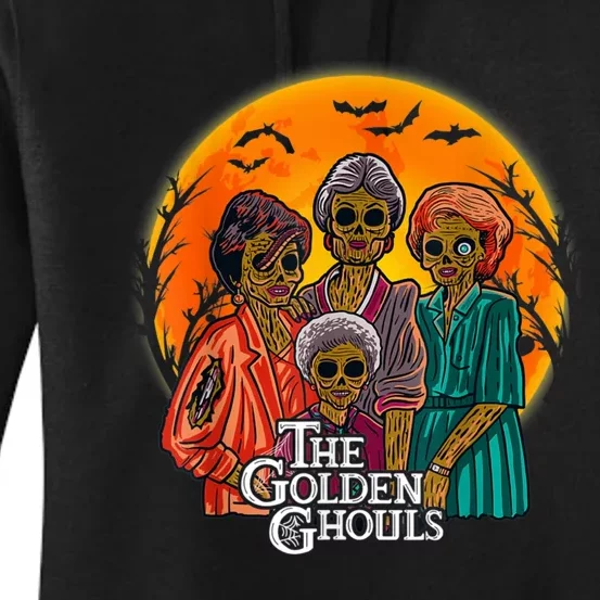 The Golden Ghouls Halloween Zombie Funny Halloween Women's Pullover Hoodie