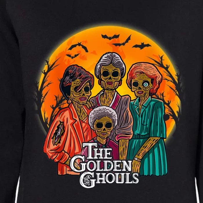 The Golden Ghouls Halloween Zombie Funny Halloween Womens California Wash Sweatshirt