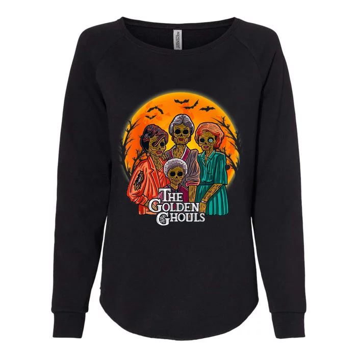 The Golden Ghouls Halloween Zombie Funny Halloween Womens California Wash Sweatshirt