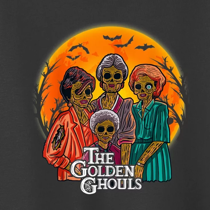 The Golden Ghouls Halloween Zombie Funny Halloween Toddler T-Shirt