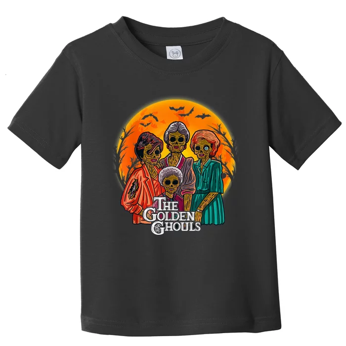 The Golden Ghouls Halloween Zombie Funny Halloween Toddler T-Shirt