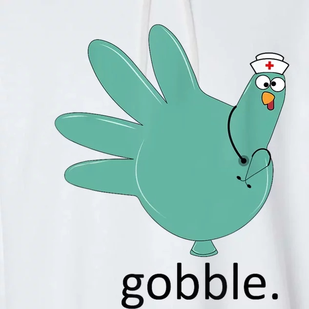 Turkey Gobble Glove Thanksgivin Nurse Medical Thankful Nurse Garment-Dyed Fleece Hoodie