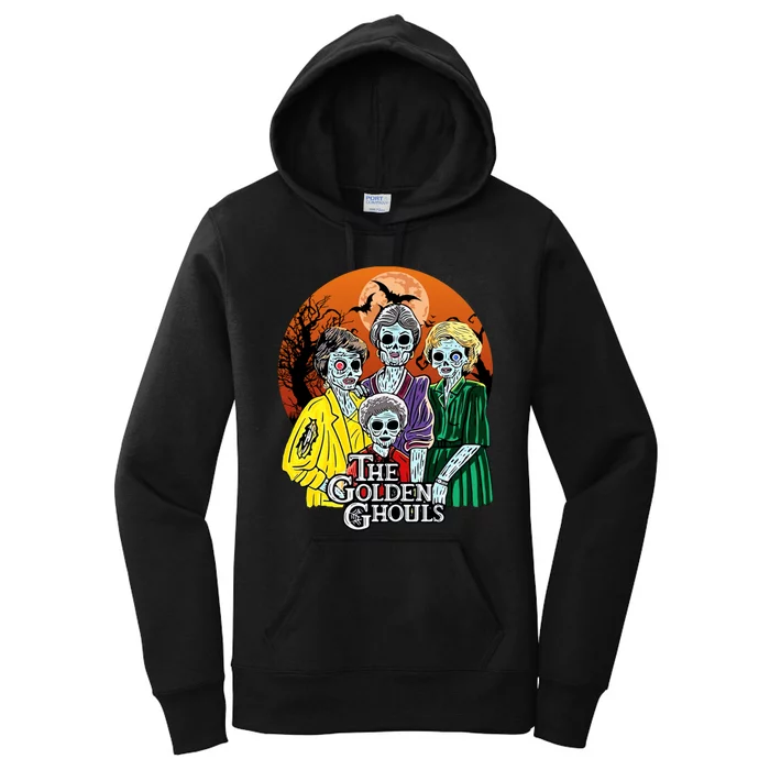 The Golden Ghouls Halloween Zombie Funny Halloween Women's Pullover Hoodie