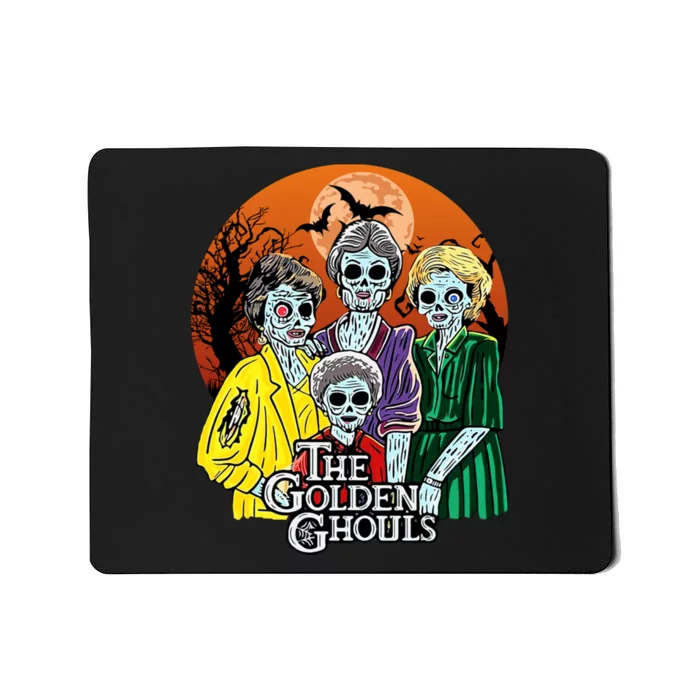 The Golden Ghouls Halloween Zombie Funny Halloween Mousepad