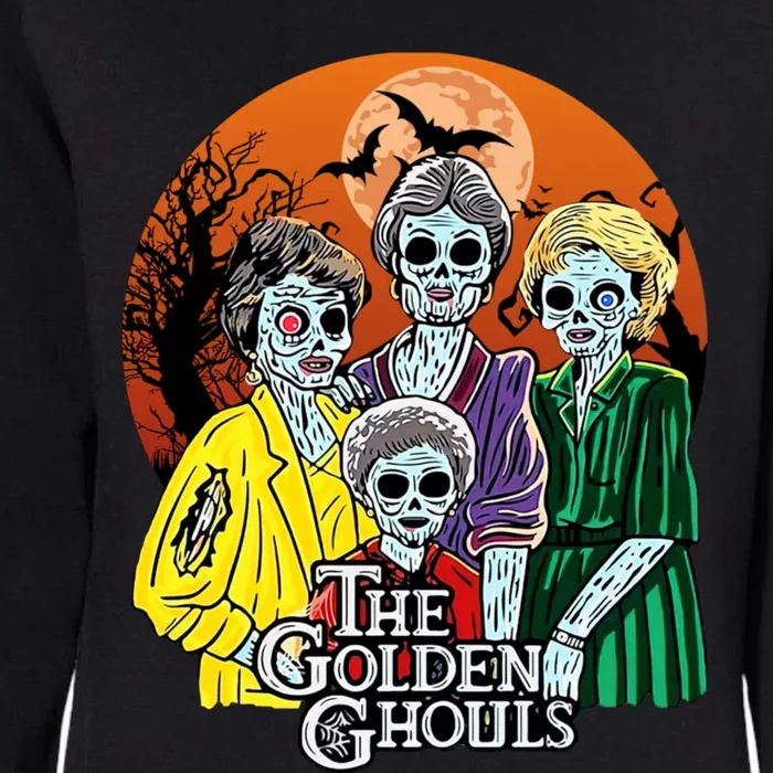 The Golden Ghouls Halloween Zombie Funny Halloween Womens California Wash Sweatshirt