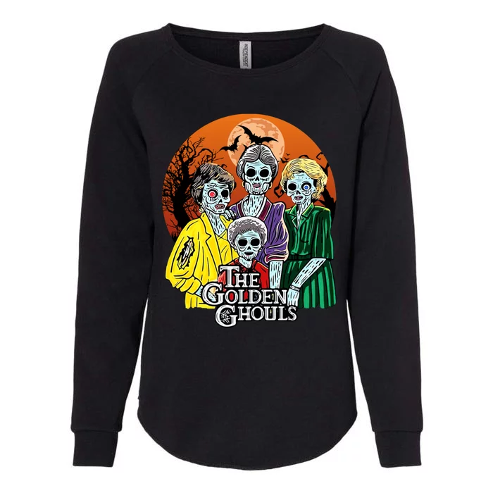 The Golden Ghouls Halloween Zombie Funny Halloween Womens California Wash Sweatshirt