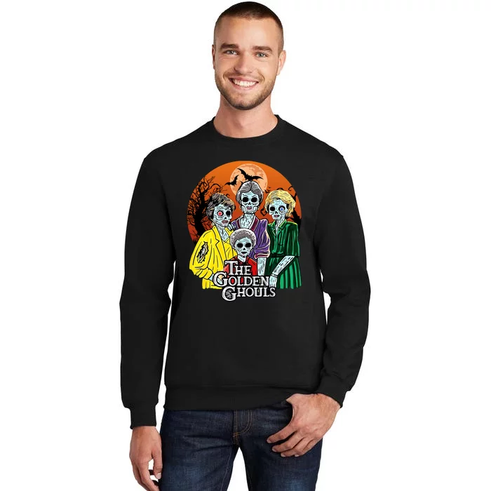 The Golden Ghouls Halloween Zombie Funny Halloween Tall Sweatshirt