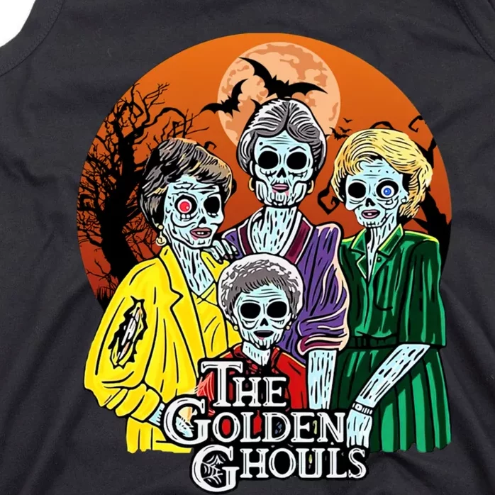 The Golden Ghouls Halloween Zombie Funny Halloween Tank Top