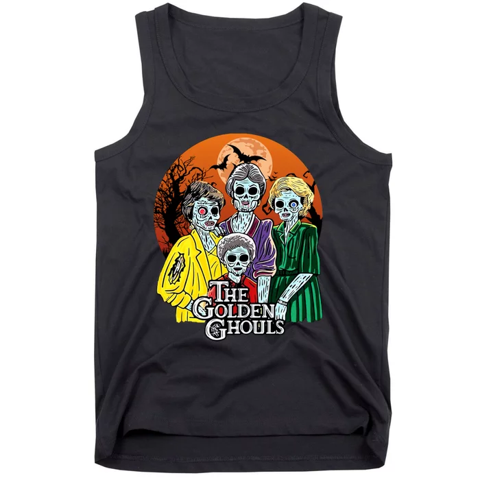 The Golden Ghouls Halloween Zombie Funny Halloween Tank Top