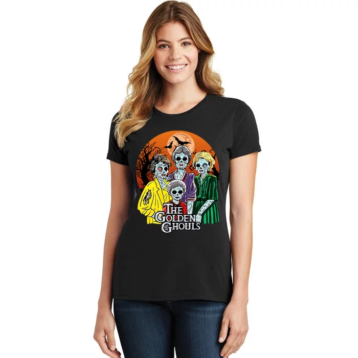 The Golden Ghouls Halloween Zombie Funny Halloween Women's T-Shirt