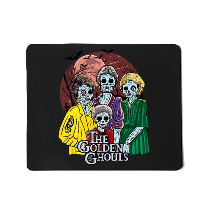 The Golden Ghouls Halloween Zombie Funny Halloween Mousepad