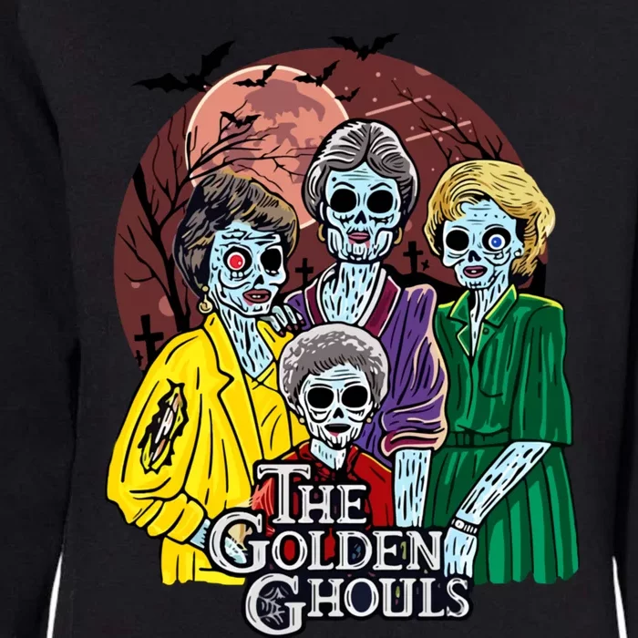 The Golden Ghouls Halloween Zombie Funny Halloween Womens California Wash Sweatshirt