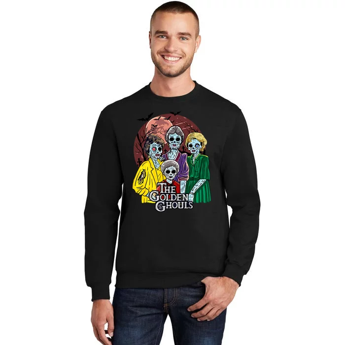 The Golden Ghouls Halloween Zombie Funny Halloween Tall Sweatshirt