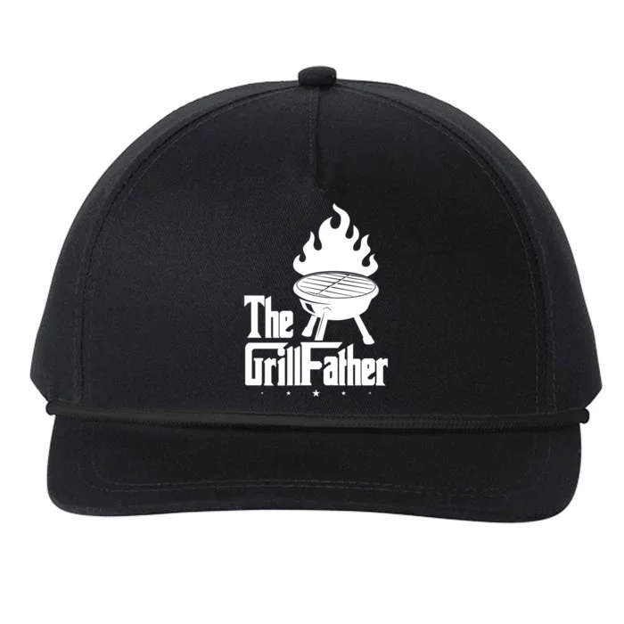 The Grillfather Grilling Father Gift Snapback Five-Panel Rope Hat