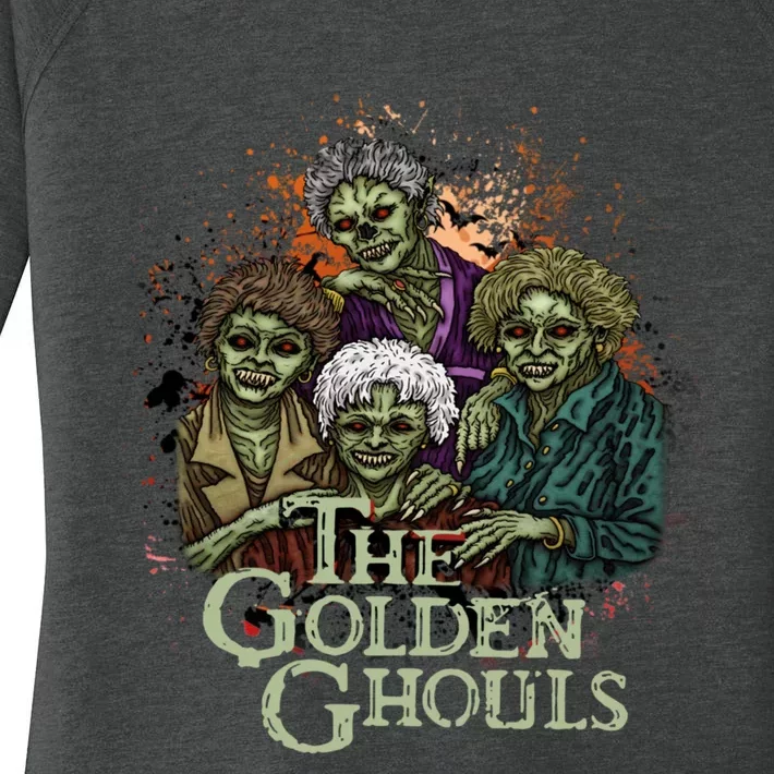 The Golden Ghouls Halloween Zombie Funny Halloween Women's Perfect Tri Tunic Long Sleeve Shirt