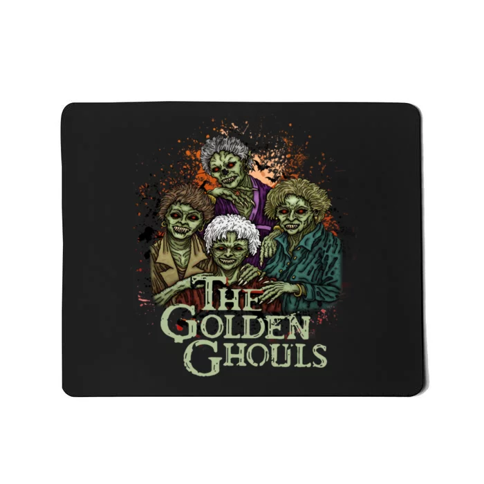 The Golden Ghouls Halloween Zombie Funny Halloween Mousepad