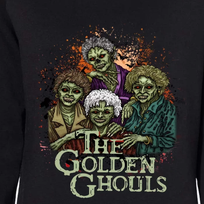 The Golden Ghouls Halloween Zombie Funny Halloween Womens California Wash Sweatshirt