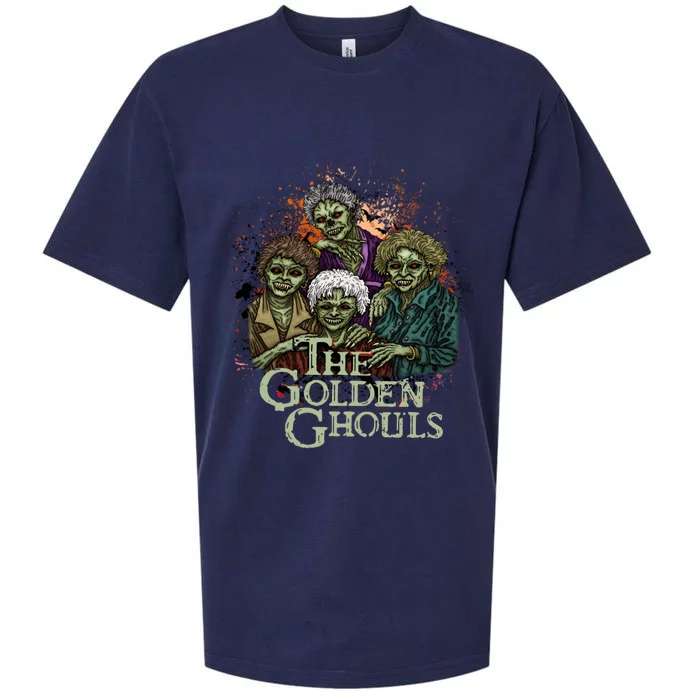 The Golden Ghouls Halloween Zombie Funny Halloween Sueded Cloud Jersey T-Shirt