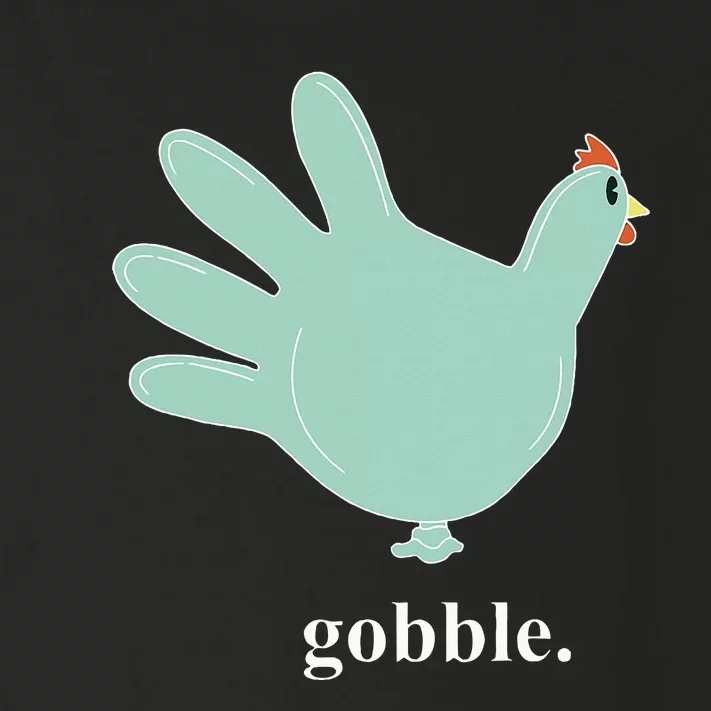 Turkey Glove Gobble Thanksgiving Thankful Nurse Toddler Long Sleeve Shirt