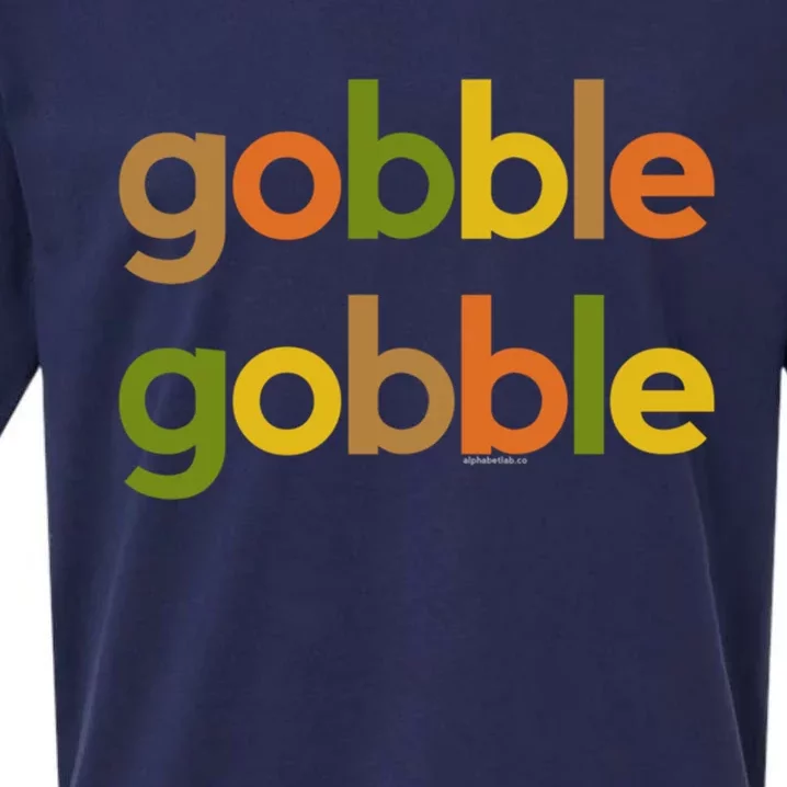 Thanksgiving Gobble Gobble Fall Turkey Day Funny Gift Sueded Cloud Jersey T-Shirt