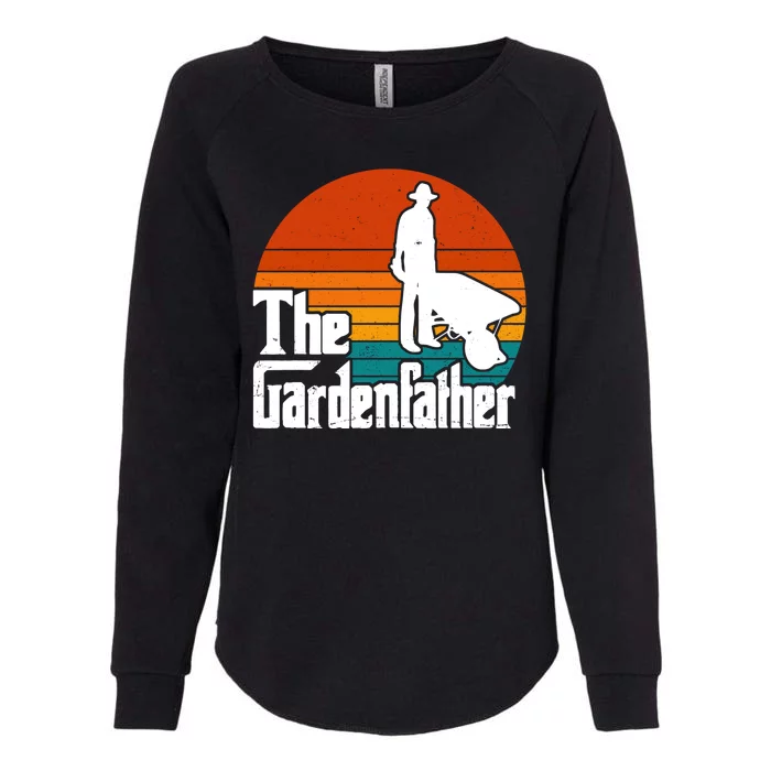 The Gardenfather Gardening Dad Gift Retro Womens California Wash Sweatshirt