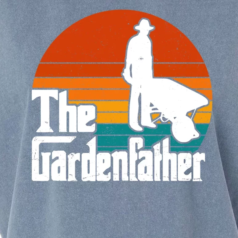 The Gardenfather Gardening Dad Gift Retro Garment-Dyed Women's Muscle Tee