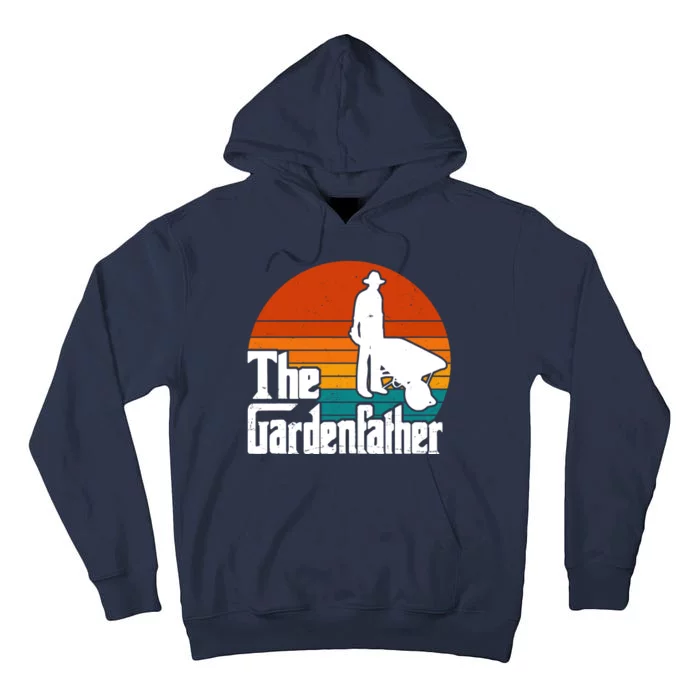 The Gardenfather Gardening Dad Gift Retro Tall Hoodie