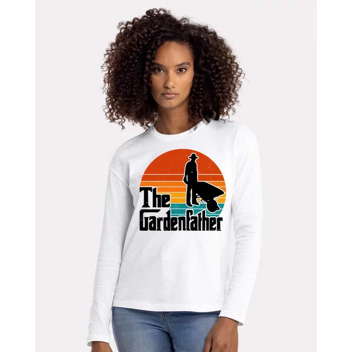 The Gardenfather Gardening Dad Gift Retro Womens Cotton Relaxed Long Sleeve T-Shirt