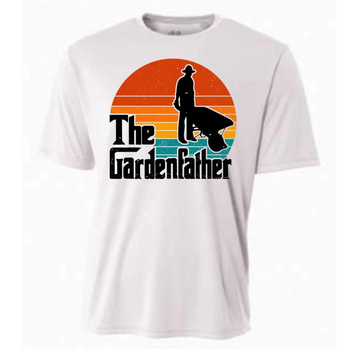 The Gardenfather Gardening Dad Gift Retro Cooling Performance Crew T-Shirt