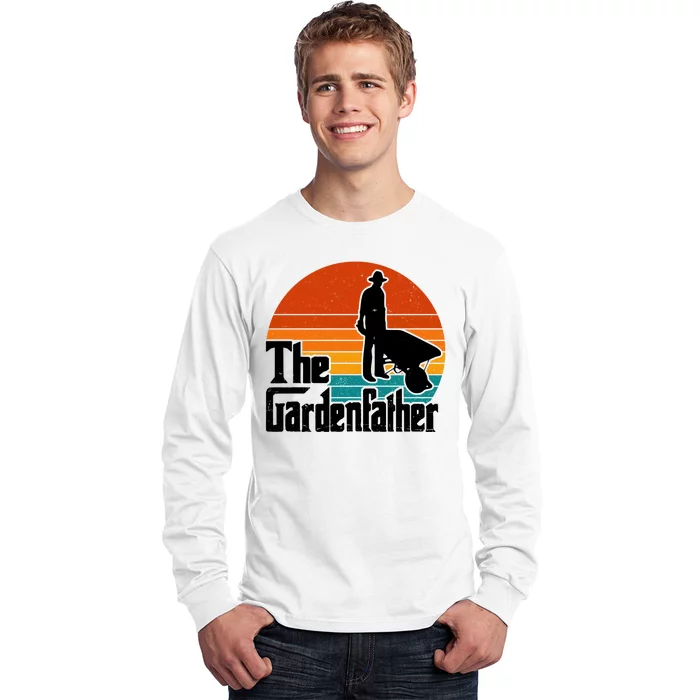 The Gardenfather Gardening Dad Gift Retro Long Sleeve Shirt