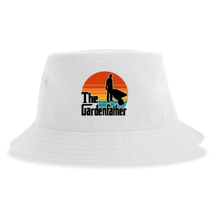 The Gardenfather Gardening Dad Gift Retro Sustainable Bucket Hat