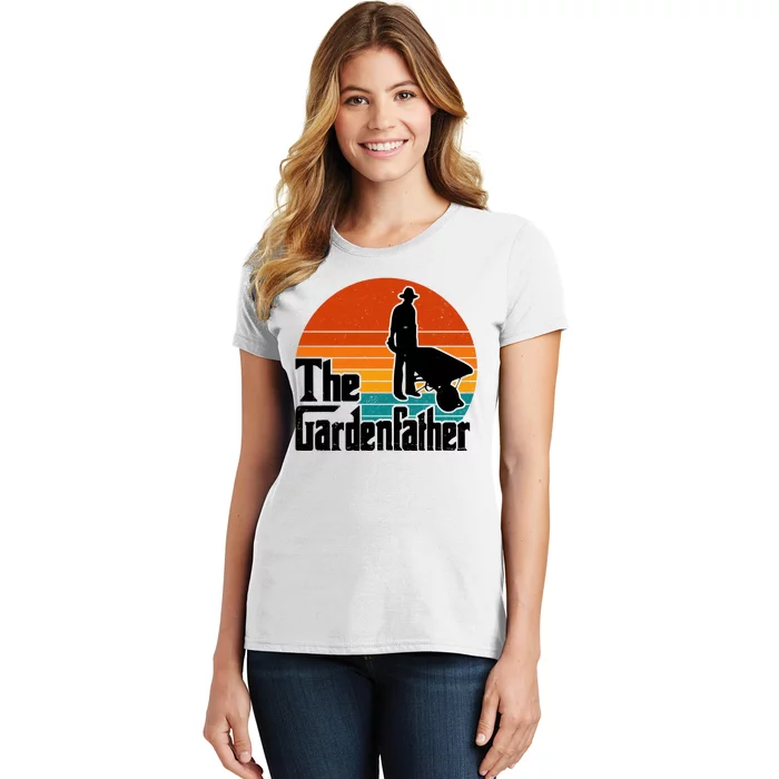 The Gardenfather Gardening Dad Gift Retro Women's T-Shirt