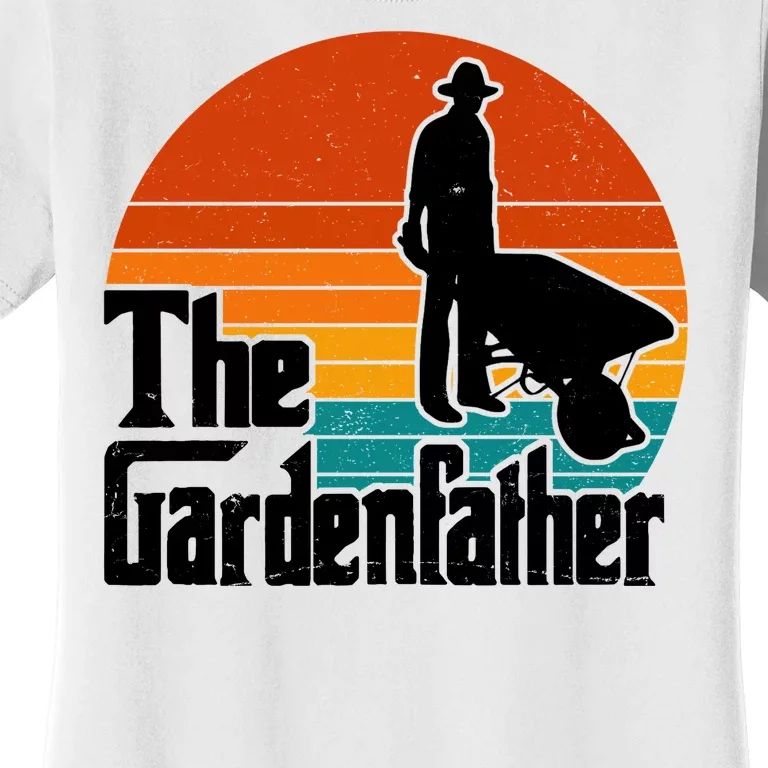 The Gardenfather Gardening Dad Gift Retro Women's T-Shirt