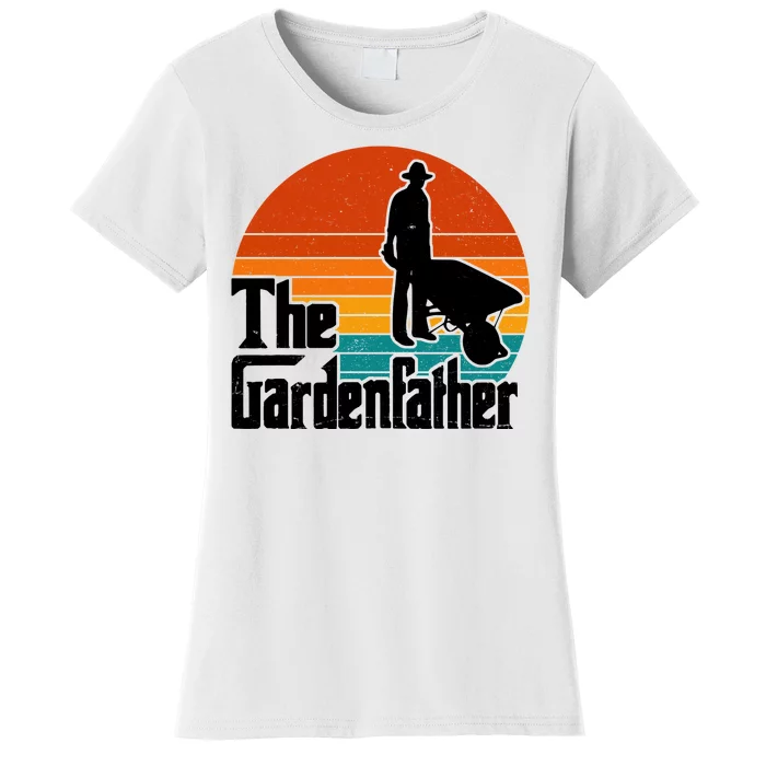 The Gardenfather Gardening Dad Gift Retro Women's T-Shirt