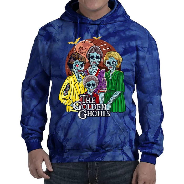 The Golden Ghouls Halloween Tie Dye Hoodie