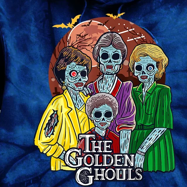 The Golden Ghouls Halloween Tie Dye Hoodie