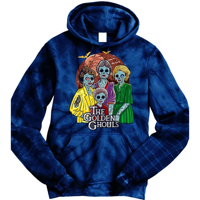 The Golden Ghouls Halloween Tie Dye Hoodie