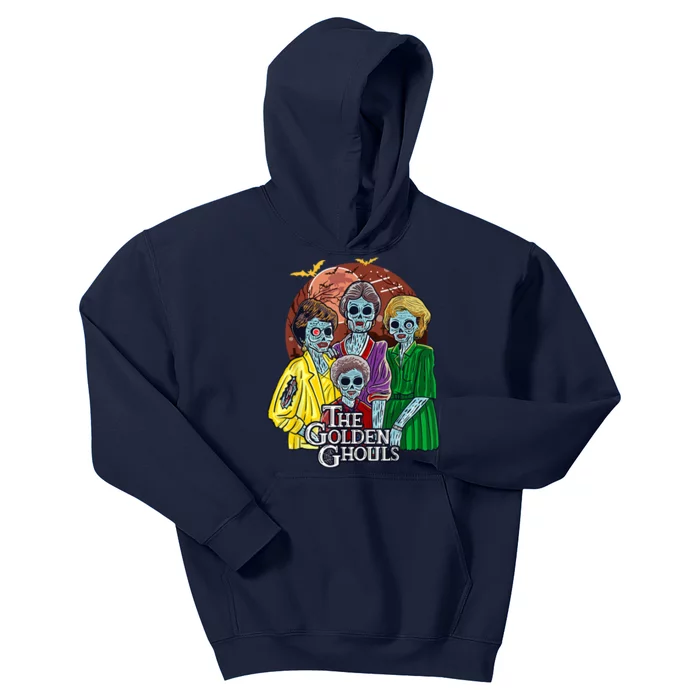 The Golden Ghouls Halloween Kids Hoodie