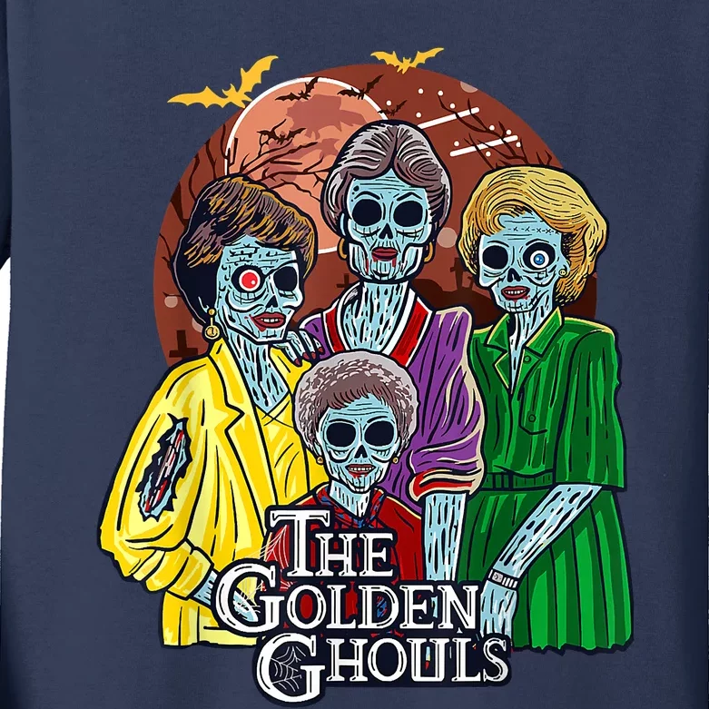 The Golden Ghouls Halloween Kids Long Sleeve Shirt