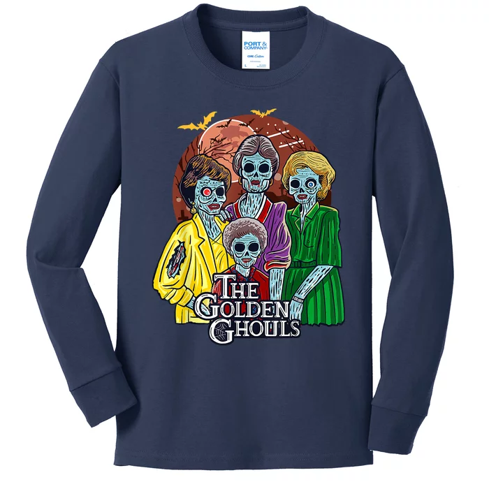 The Golden Ghouls Halloween Kids Long Sleeve Shirt