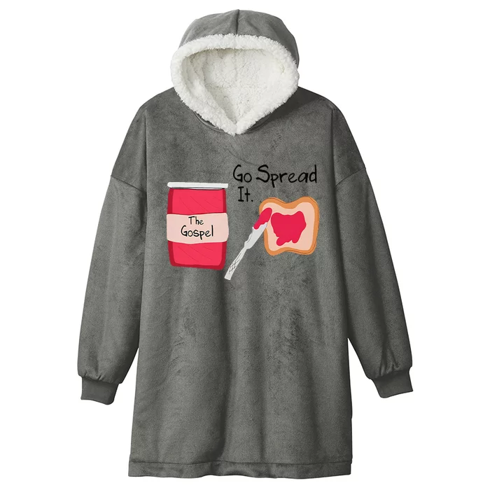 The Gospel Go Spread It Hooded Wearable Blanket