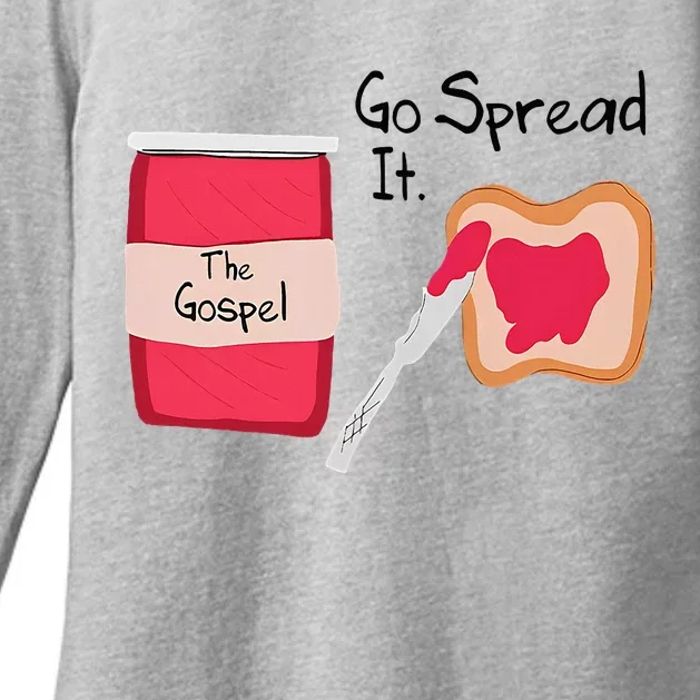 The Gospel Go Spread It Womens CVC Long Sleeve Shirt