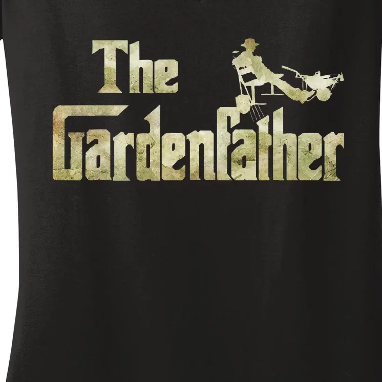 The Gardenfather Gardening Father Women's V-Neck T-Shirt