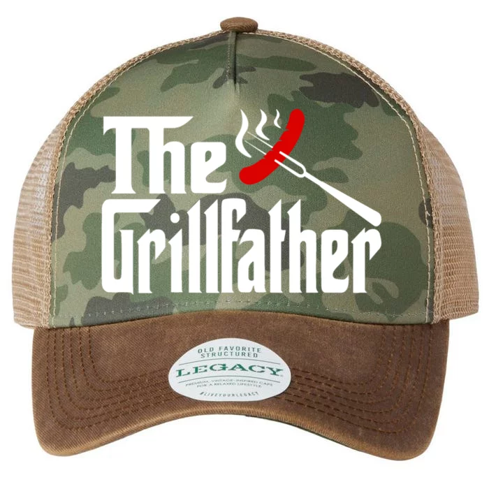 The Grillfather Grill Father Bbq Barbecue Funny Fathers Day Gift Legacy Tie Dye Trucker Hat