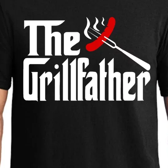 The Grillfather Grill Father Bbq Barbecue Funny Fathers Day Gift Pajama Set