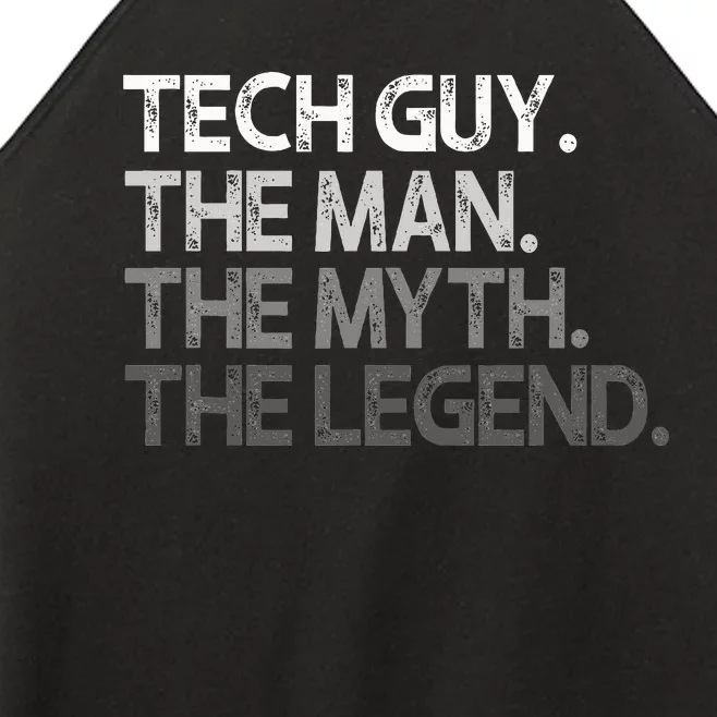 Tech Guy Gift The Man Myth Legend Women’s Perfect Tri Rocker Tank